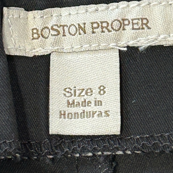 Boston Proper Cropped Pants side zip size 8 - Picture 2 of 5